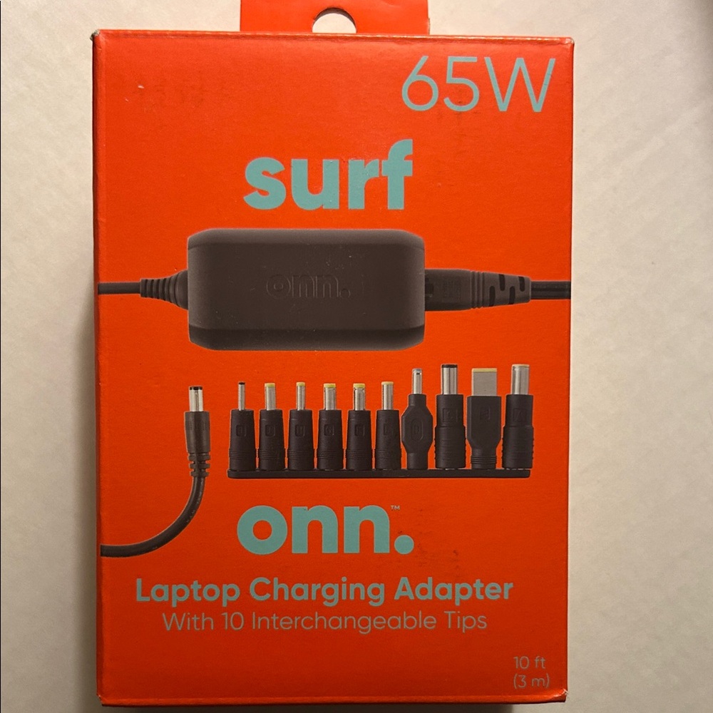 Black Laptop Charging Adapter with Tips - NWT - Never used - $20